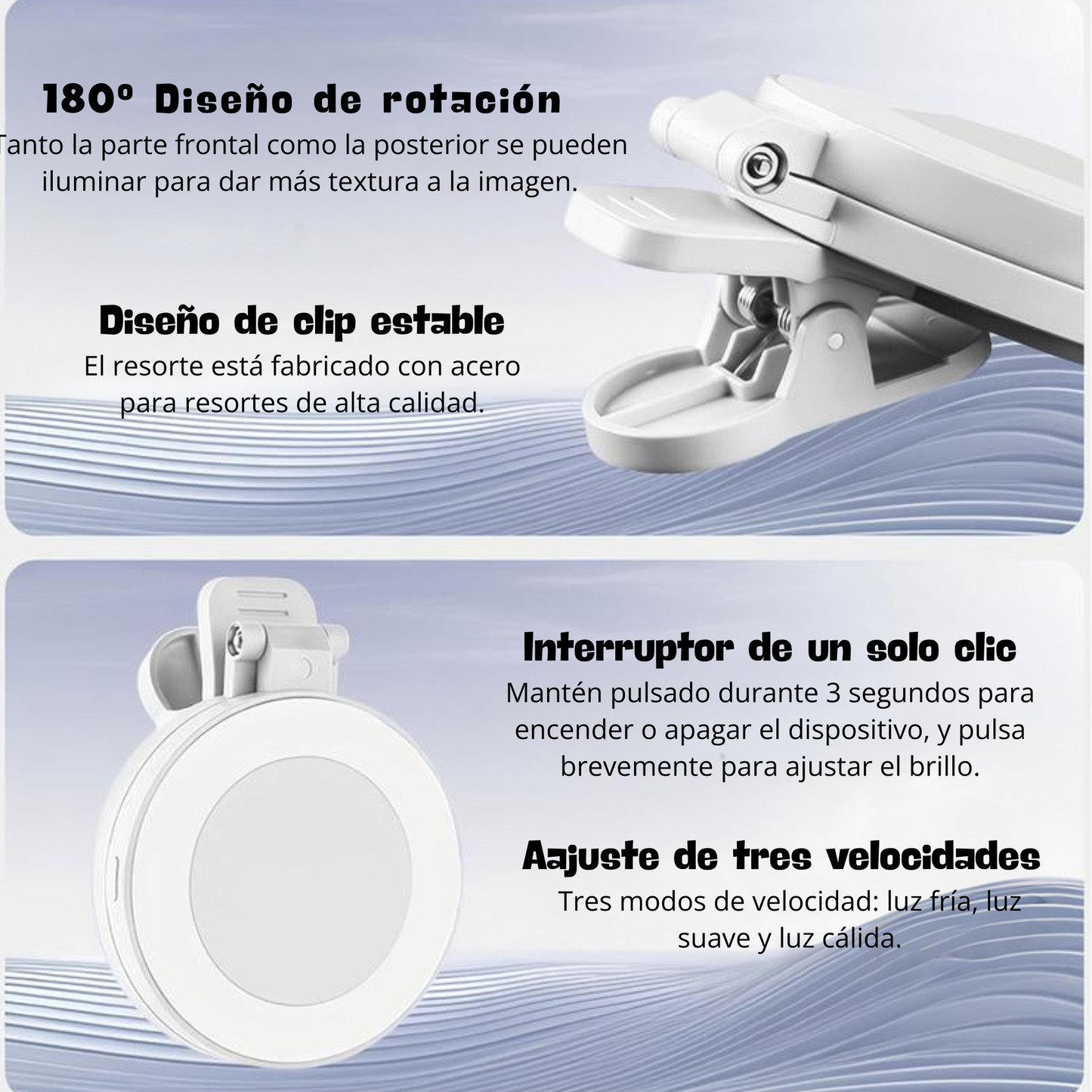 LumiGo 360° LED Ring Light with Mirror & Phone Holder