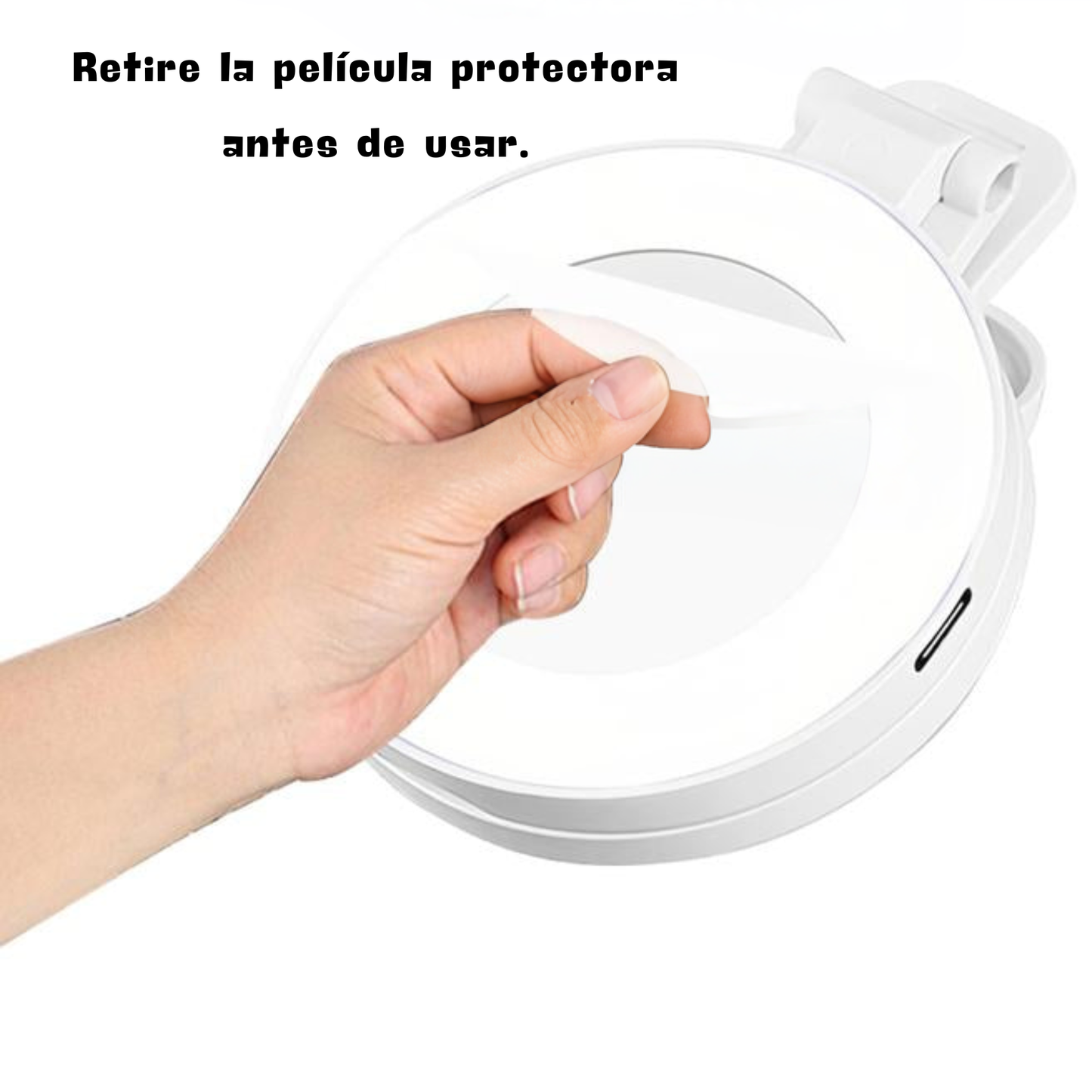 LumiGo 360° LED Ring Light with Mirror & Phone Holder