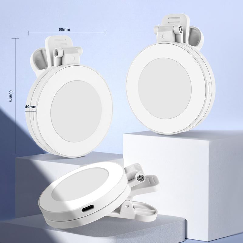 LumiGo 360° LED Ring Light with Mirror & Phone Holder 